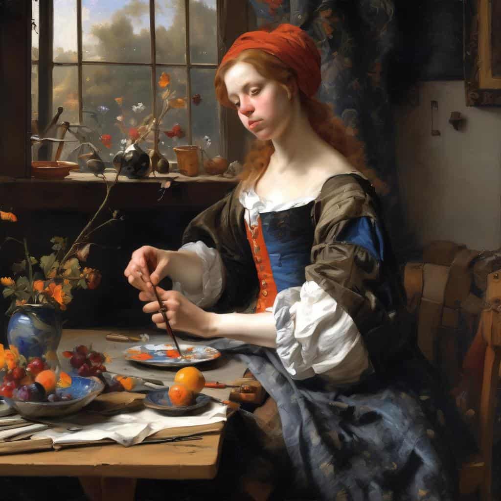 Ζωγραφική με θέμα το χρώμα και τα συναισθηματικά ερμηνευτικά στοιχεία σε έργο τέχνης.